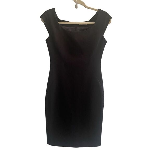 New T Tahari Black Pepita Sleeveless Dress Short Mini Office Wear Size 4 Small - Picture 1 of 5